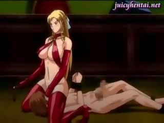 Anime stripling penetrating a incredible blonde