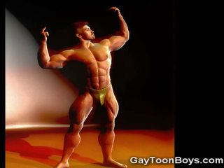 3d hétéro les gars ravagé par muscle hommes!