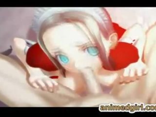 Charming 3d hentai prawan tittyfucked and cummed on pasuryan