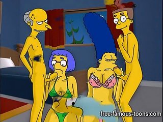 Simpsons hentai difícil orgia