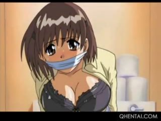 Hentai delicate kasambahay makakakuha ng toyed at fucked sa pamamagitan ng kanya amo