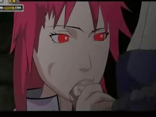 Naruto جنس فيديو كارين يأتي sasuke cums في