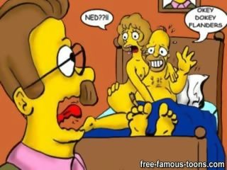 Homer Simpson family sex film