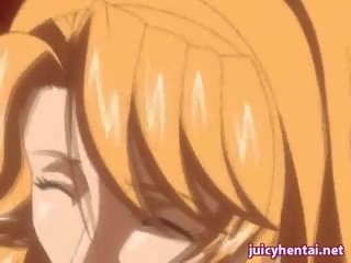 Blonde Anime Sister Gets Anal Laid