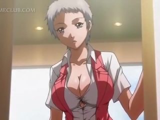 Shorthaired hentai nuori lassie koekäytössä kiusoitteli mukaan hänen fabulous gf